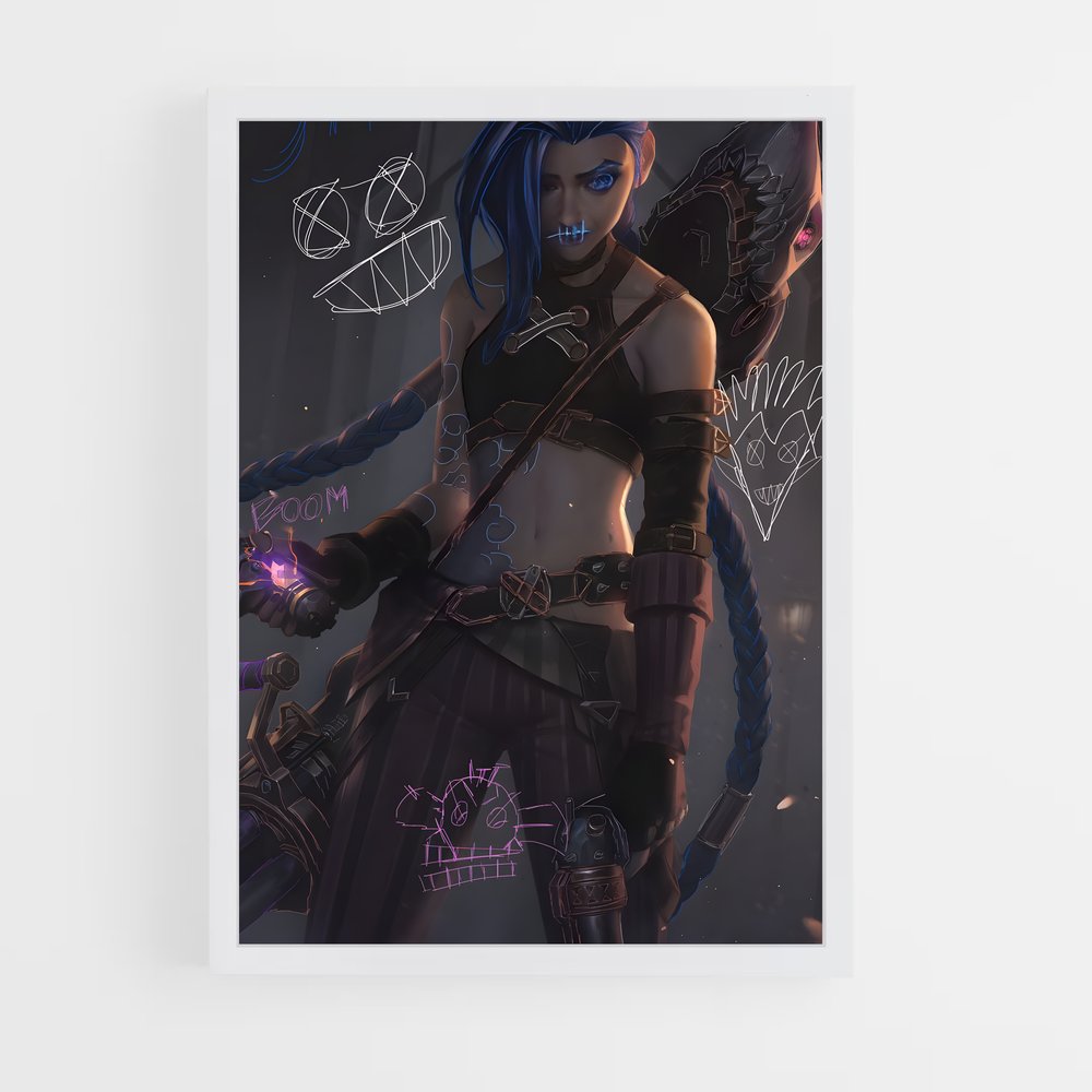 Poster Jinx, Queen of Chaos – affiche League Of Legends (vue 3)